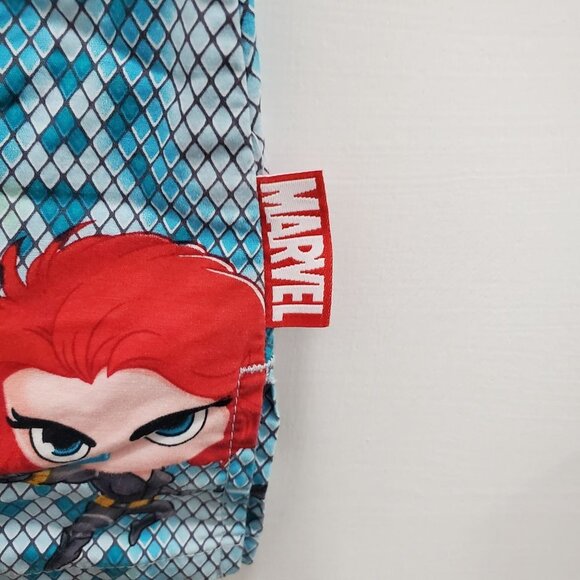 Marvel Women's Avenger's Black Widow Cute Kawaii 3-Pockt Scrub Top Size S - Picture 5 of 6